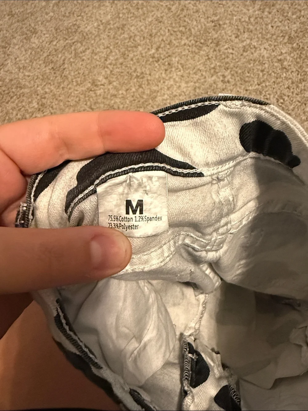 Kids Cow-Print Super Flare Jeans - Black & White